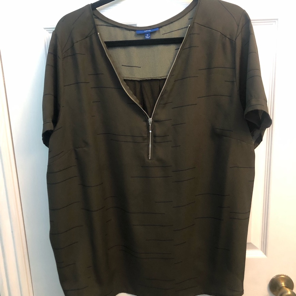 Olive green blouse